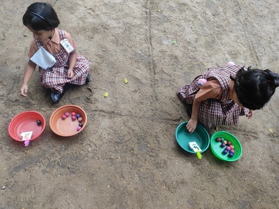 Playway method of learning numbers