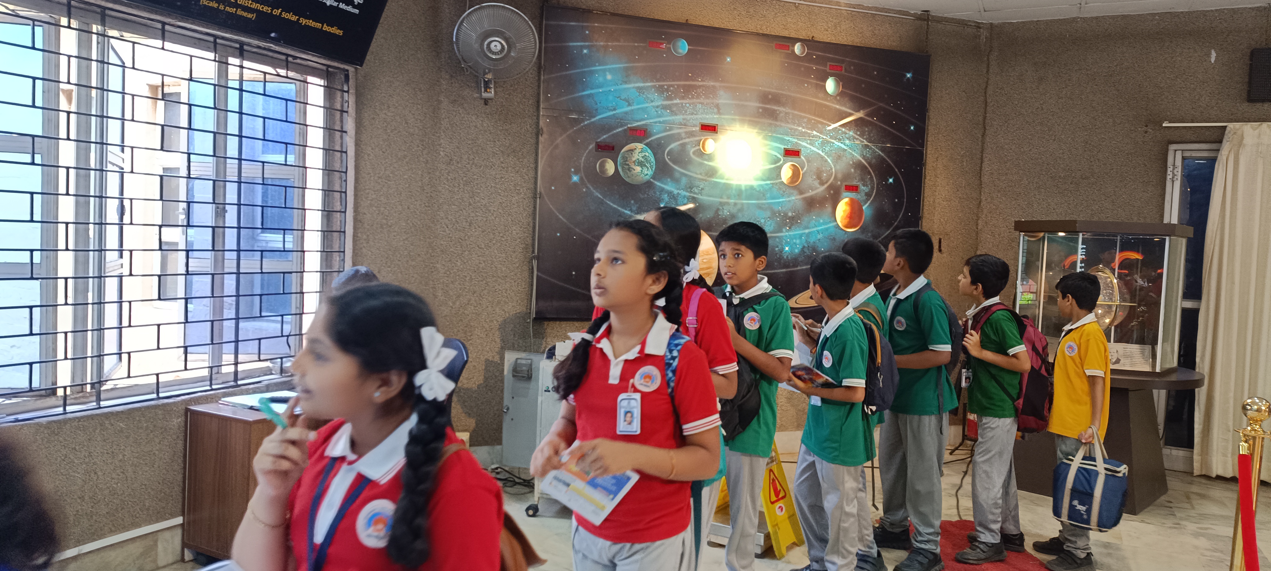VVS Gandhi Centenary School group activity on campus