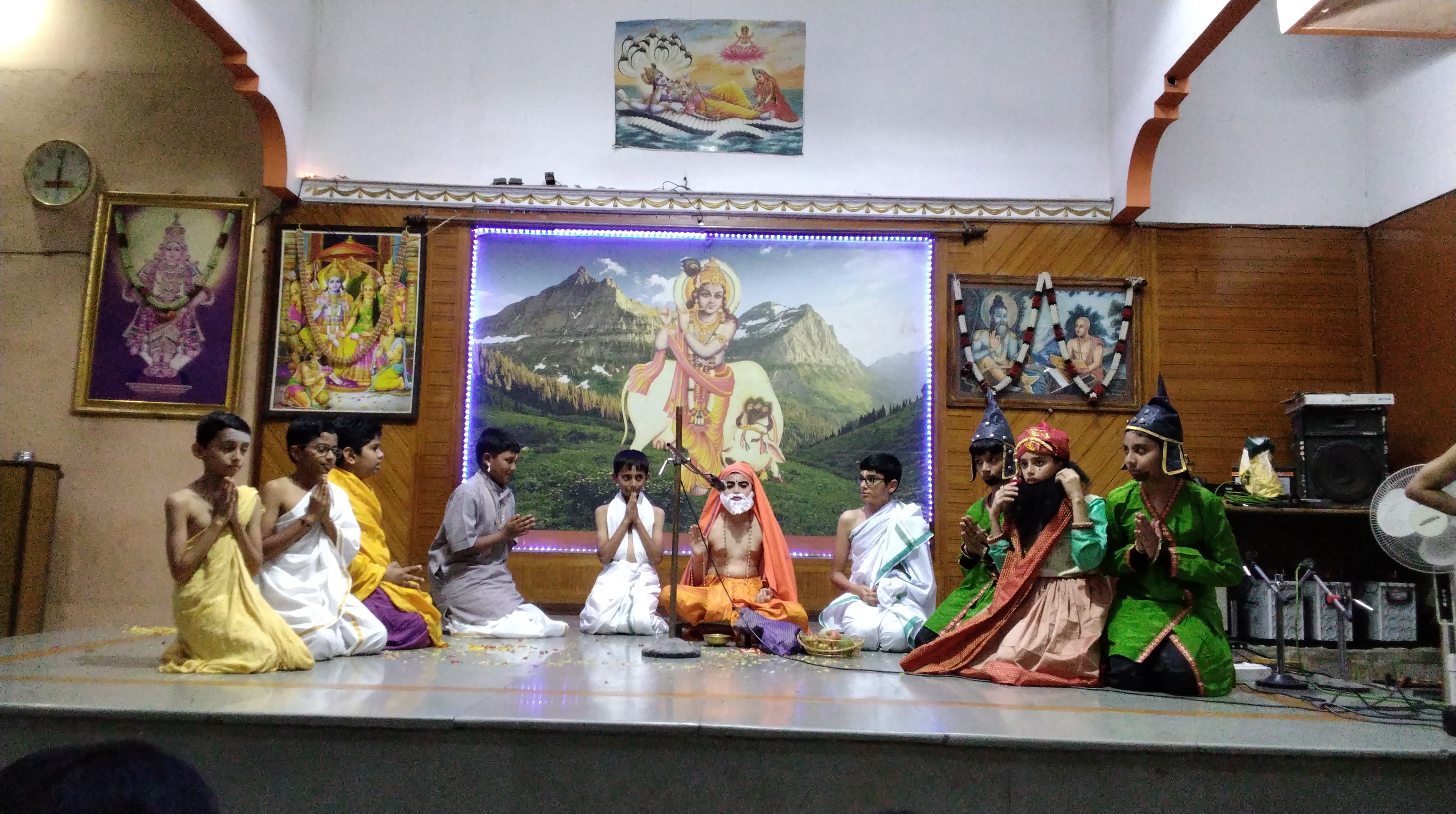 VVS Gandhi Centenary School students during a school program